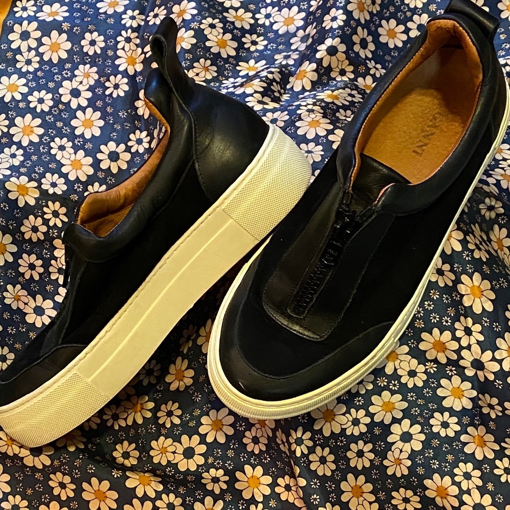 GANNI 90's Platform Zip-up, Slip-on Shoes